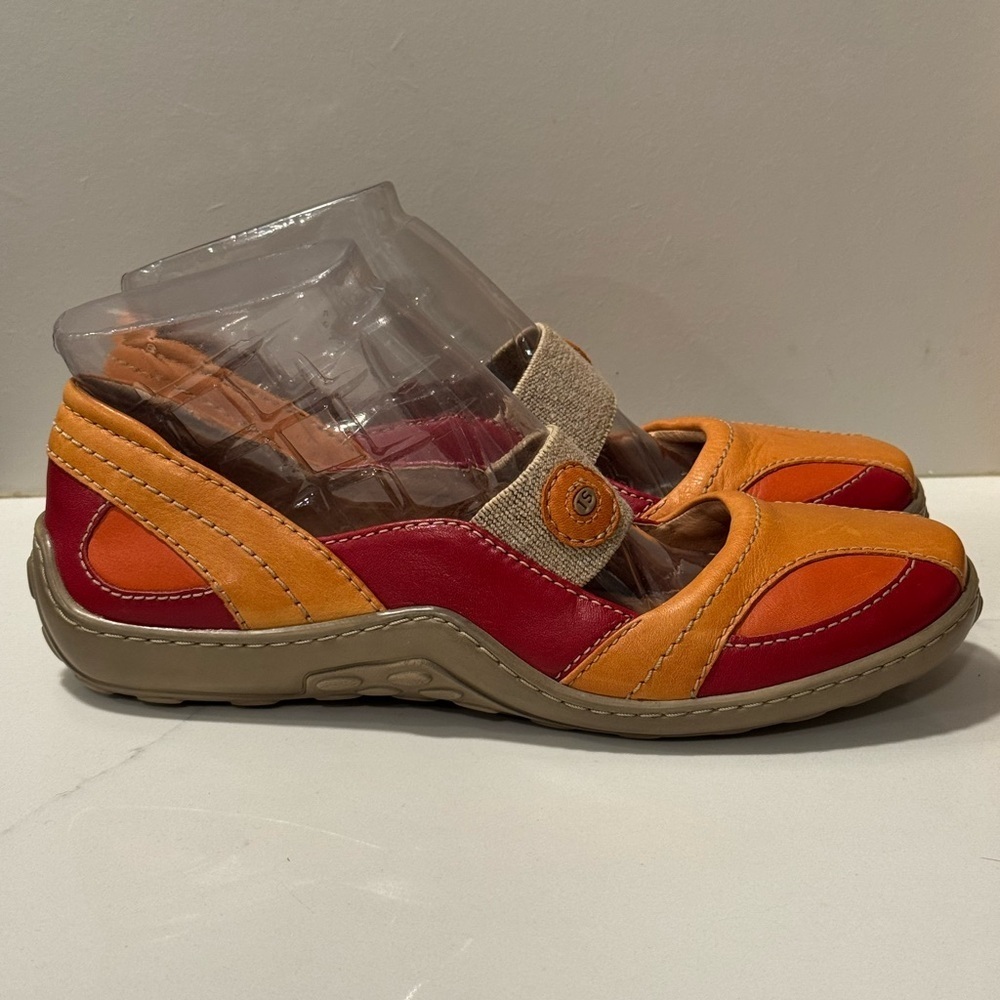 Josef Seibel - The European Comfort Shoe Women's Red and Orange -Maryjane’s - Picture 4 of 11